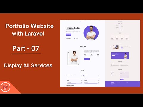 Build a Portfolio Website with Laravel 12 (Beginner Friendly!) | Display all services