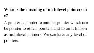 Best Collection of C Interview Questions  Q no 129