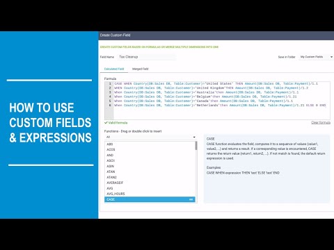 How To Create Custom Fields & Expressions | datapine