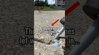 How to Repair Cracks in Concrete | Step-by-Step Caulking Guide #homemaintenance #diyprojects #diy