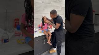 I pulled her tooth out today #shorts