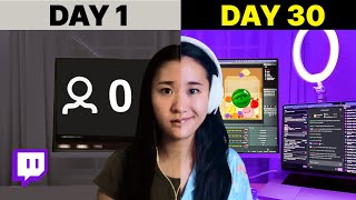 How much can you grow on Twitch in 30 days?