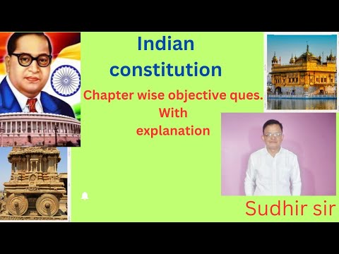 "Constitution of India - Multiple Choice Questions - Part 1"
