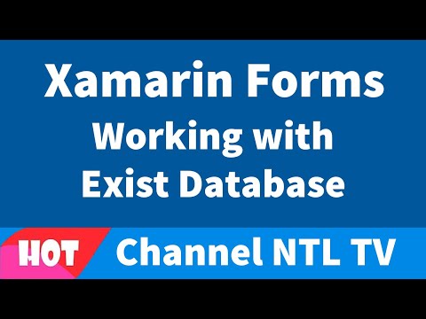 Xamarin Forms Working with Exist Database