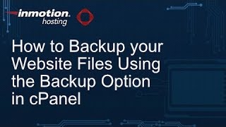 How to Backup your Website Files Using the Backup Option in cPanel