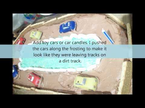 How to Make A Race Car Track Cake
