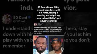 50 Cent reignites Diddy allegations 👀#50Cent #Diddy #JimJones #HipHopDrama #Allegations