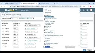 How to do document mapping in SAP success factors employee central