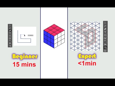 Adobe illustrator | Design a Rubik's Cube in less than a minute!