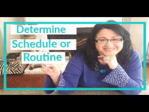 4.2    Part I. Schedule (Step 1) Determine Schedule or Routine (Know the Numbers with printable)