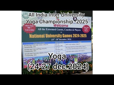 National University games 2024 (yoga) KIIT University Bhubaneswar opening ceremony