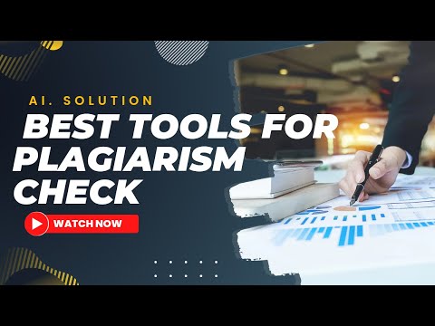 Best AI Tools  to check plagiarism