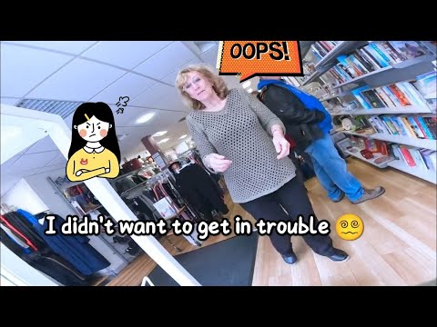 THRIFT with ME for vintage items Charity shopping UK I almost break everything!