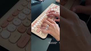 Colorful wireless keyboard & mouse combo for your desk! #keyboard