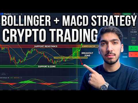 THE ULTIMATE BOLLINGER BANDS + MACD STRATEGY FOR CRYPTO ! Pocket Option Trading ! Live Examples