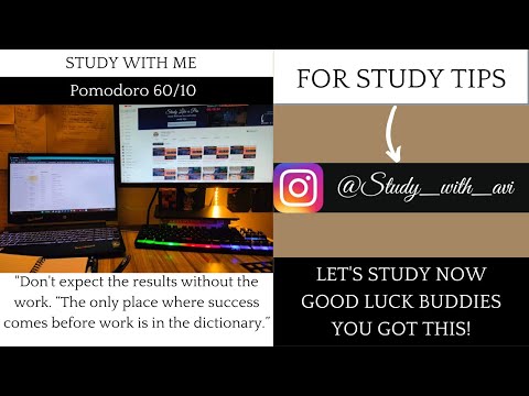 Study With Me [2 HOURS] - lofi & rain sounds (60/10)