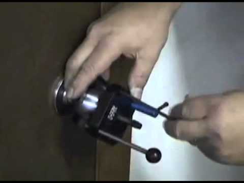 Removing door knobs with the HPC Key-in-Knob Remover
