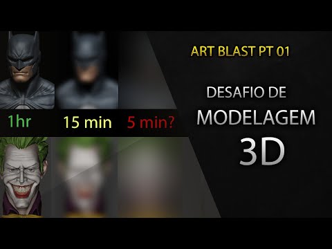 Artistas veteranos na industria esculpindo Batman e Joker em 1 hora, 15 minutos e 5 minutos!