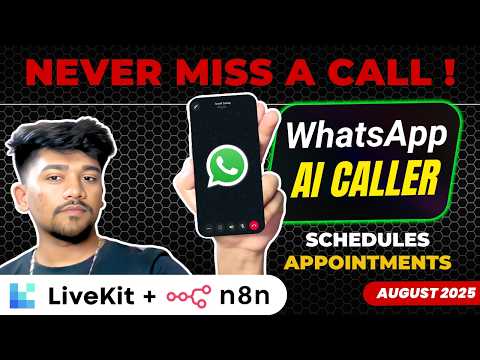 I Built a WhatsApp AI Caller for Automated Appointments (LiveKit, n8n, Twilio)