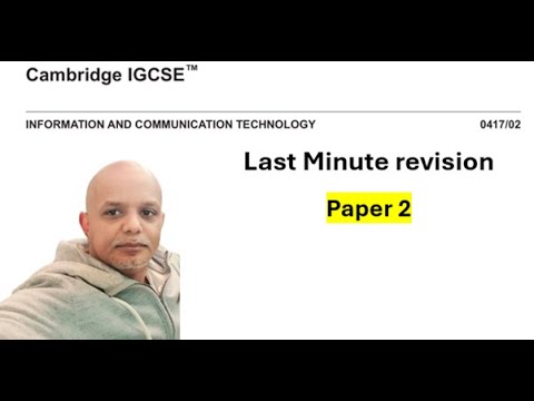 ICT paper 2 Database syllabus Revision - Last minute revision - before you take your exam revision