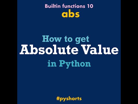 How to: Absolute Value #python #Shorts