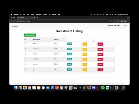 Django Investing list