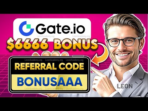 Gate.io Referral Code: BONUSAAA (Welcome Bonus) Tutorial Account Create, Sign Up (Promo ID) Review