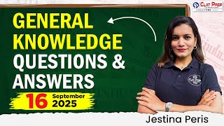 General Knowledge Questions & Answers | (16 September 2025) | CLAT 2026 | Clat Prep