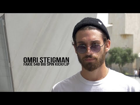 Omri Steigman | Fakie 540 Big Spin KickFlip