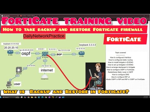 Day 17 How to Backup and Restore Fortigate Firewall |Fortigate firewall backup and restore #fortinet
