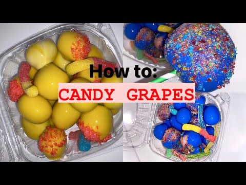 How to make candy grapes