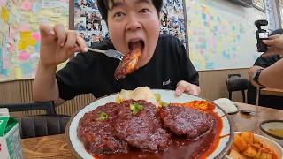 상남자특 디진다돈까스 그냥 먹음 브이로그