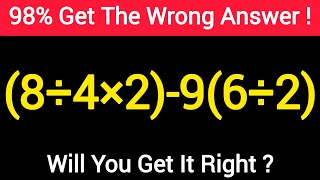 This Amazing Challenge Is Tricking 98% of People! Will You Get It Right?#pemdas #mathchallenge 