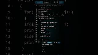 write a program to print * as cross ॥ #forloop #coding #code #trending #coolcoding #codescene #for