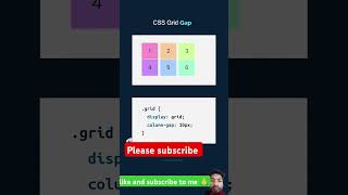 CSS Grid Gap #html #css #js #cssanimation #coding #programming #developer #shorts #trending #ytshort