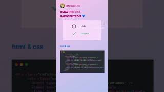 Amazing radio button ✅  | Css | custom radio button css .