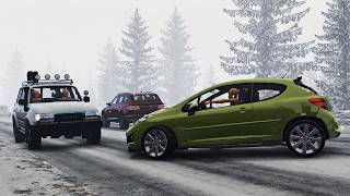 BeamNG Drive - Realistic Car Crashes | Dangerous Driving #13