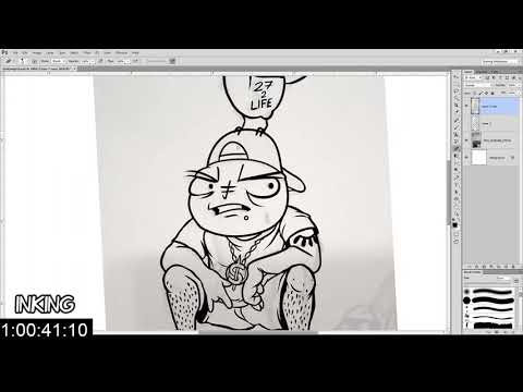 Syd Gangsta sticker (art process)