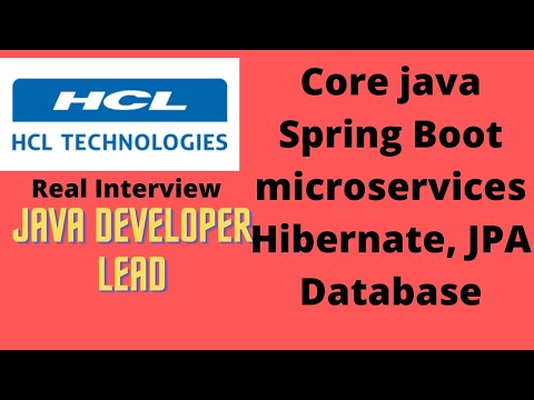 HCL java developer lead interview questions and answers 2022 || HCL live interview