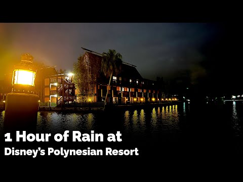 1 Hour of Rain at Disney's Polynesian Village Resort