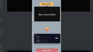 This Skew Zoom Text Effect is Pure 🔥 | HTML CSS Magic!