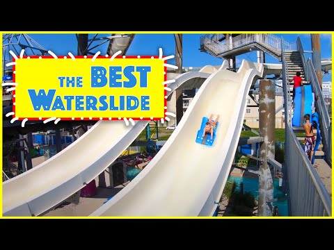 Having Fun at Waterpark. Best waterslide ever