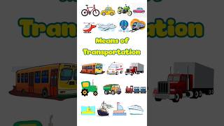 Means of Transportation - Learn English vocabulary with Talking Pictures