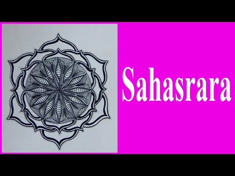 How to Fill Chakra Sahasrara with Tangle Patterns