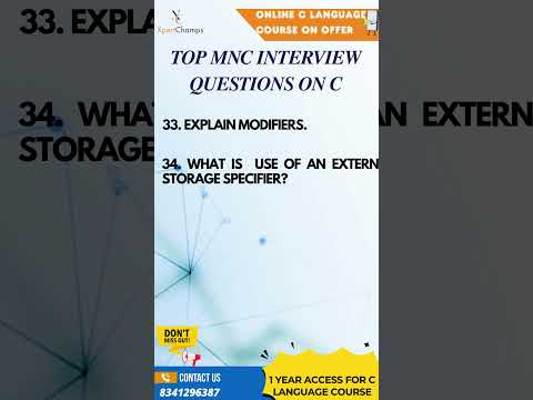 Top C Interview Questions part-9| XpertChamps Insights #skillstruct