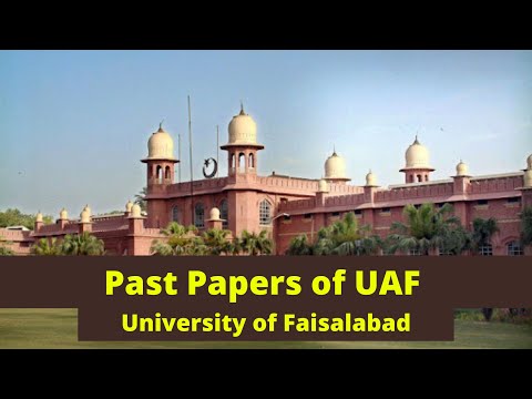 UAF Entry Test Past Papers || University of Agriculture Faisalabad | FREE to Download.