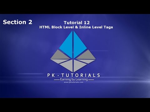 PKTutotrial com-Section 2-Tutorial 12-HTML Block level & Inline Level Tags Shahzaib Kamal urdu hindi