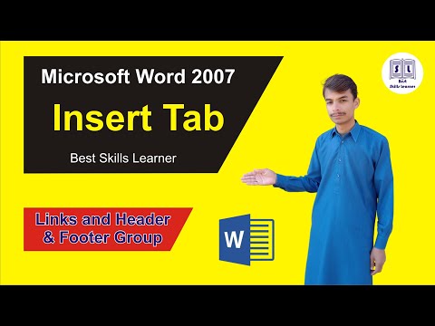ms word insert tab | links and header & footer groups of ms word insert tab | part 3