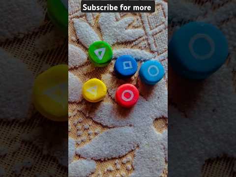 DIY squid game gonggi 🎨🎨❤️❤️ #gonggi #squidgame  #shorts