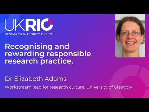 Recognising and rewarding responsible research practice